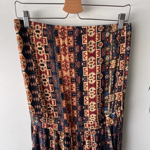 Fifteen Twenty Romper Womens Medium Black Aztec Boho Strapless Summer Western - Picture 3 of 9